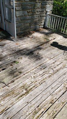 Deck was in a bad shape we repair and rebuild it