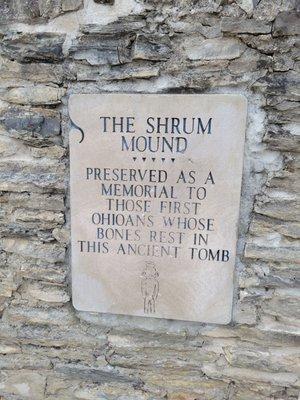 Plaque about the mound