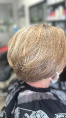 Short layered bob