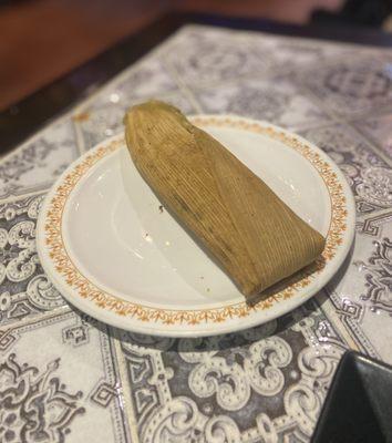 Tamales Verdes. Stuffed with chicken and verde sauce. $2.65