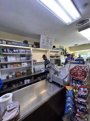 Inside deli