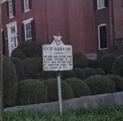 Site of Black's Fort Historical Marker