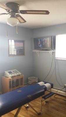 Treatment Room with High Tech Therapy including Interferential