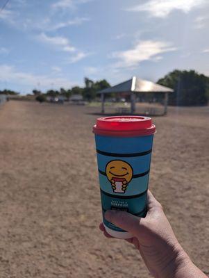 Coffee at the dog Park