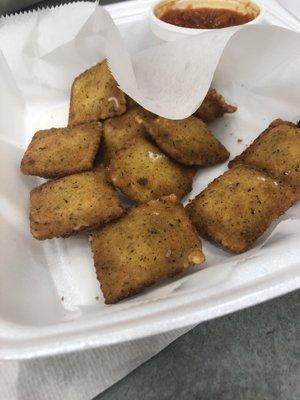 Fried ravioli