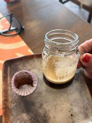 Coffee with brigadeiro