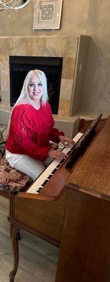 Mary Lynn at the piano in Paradise Valley