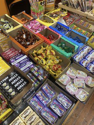 Wide variety of candy and sweets