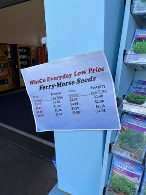 Ferry-More Seeds Pricing