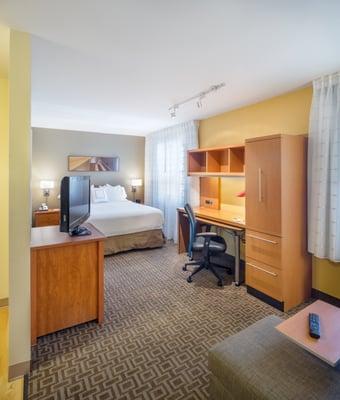 Studio Queen Suite featuring TownePlace Suites "Home Office" furniture