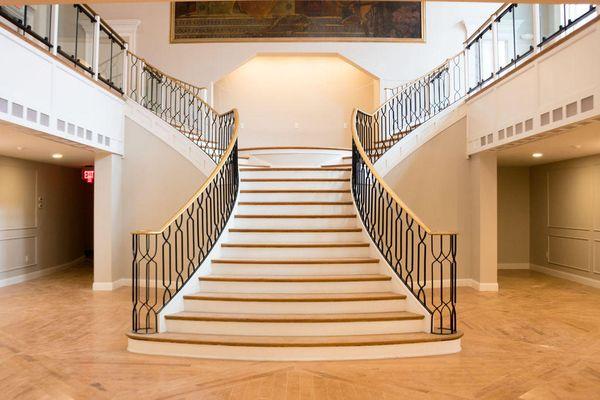 The Kenmore Ballroom in Albany NY features a fully restored grand staircase.