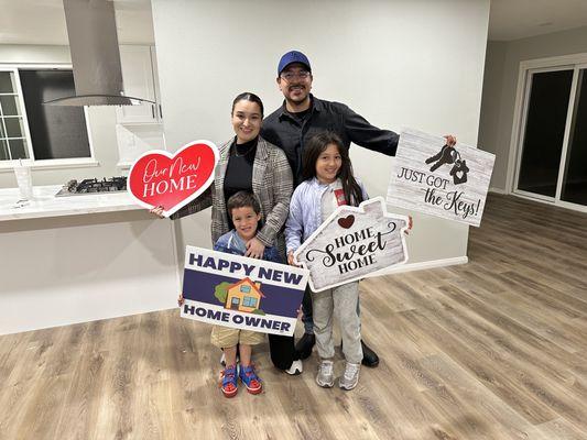 Congratulations to the Campos family on your new home!  Welcome to a new chapter full of happiness and memories!