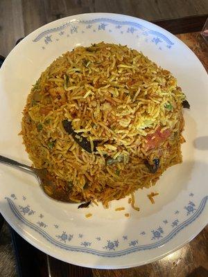 1. Vegetable Briyani (Biryani)