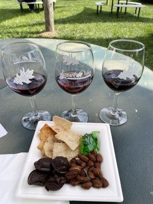 Wine and a snack