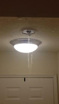 Water coming in from fire alarm system - still not fixed to date after 1 month of notifying apartment