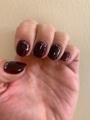 Shellac and glitter by Twety