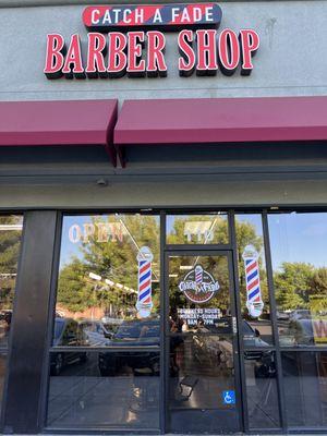 Barbershop entrance