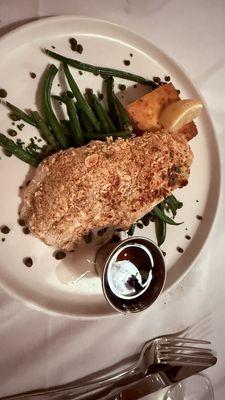 Almond crusted grouper