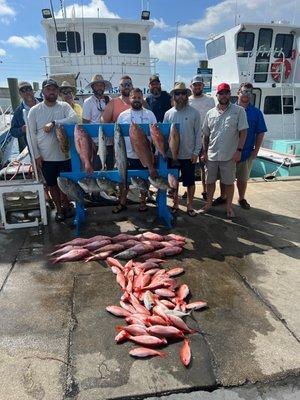 KNOT RIGHT FISHING CHARTER is available for 4 hour, 6 hour, or 8 hour charters (day or night options available)...