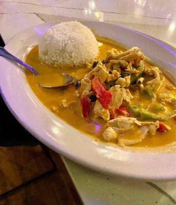 Panang curry with chicken