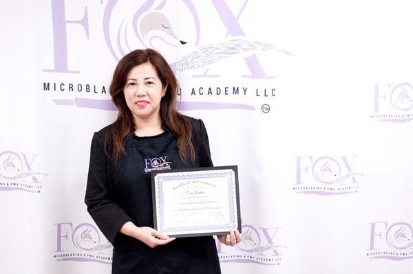 I got Certified at Fox Microblading and PMU Academy!