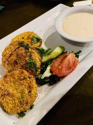 Fried green tomatoes were excellent!