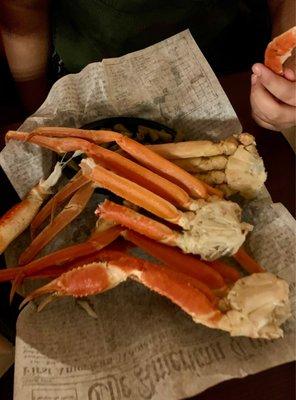 King Crab Legs with clarified butter