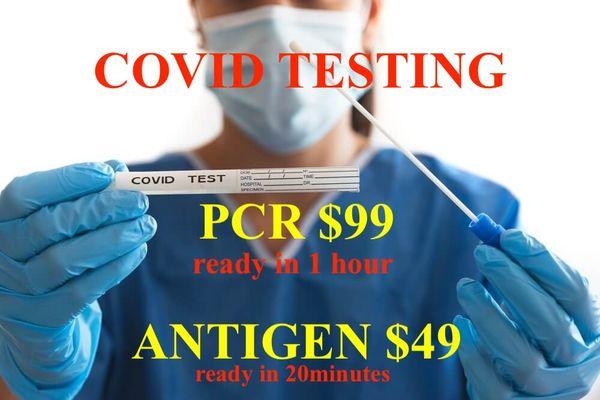 Lab Doctor COVID test PCR and ANTIGEN