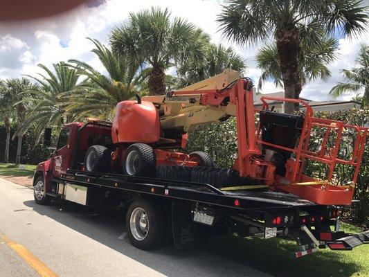 Heavy equipment towing