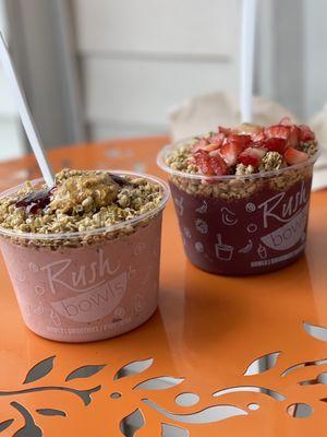 PB&J bowl and Beach bowl