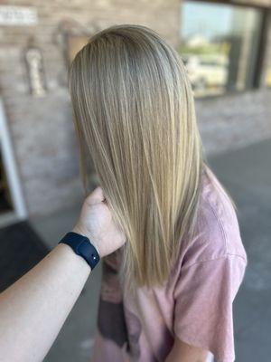 She wanted to be blonde and we made it happen