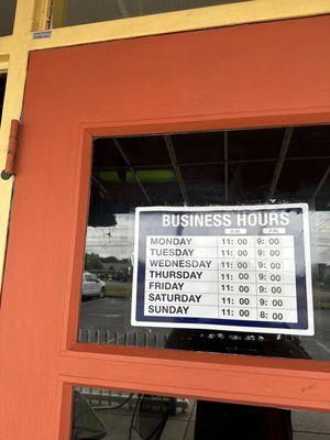 Business Hours