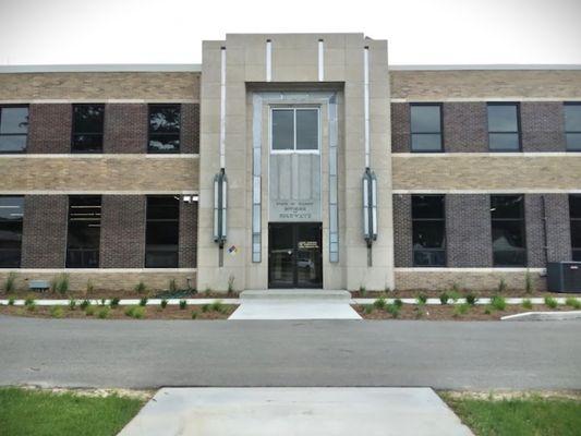 View of the front entrance that faces Knoxville Avenue.