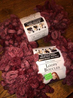 Love this new yarn creation, color Cranberry