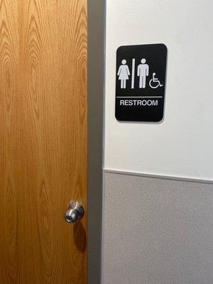 The locked restroom