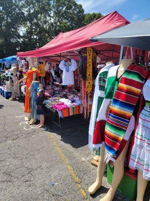 Flea market during the day