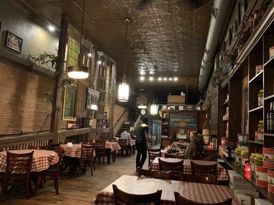 Interior of the restaurant