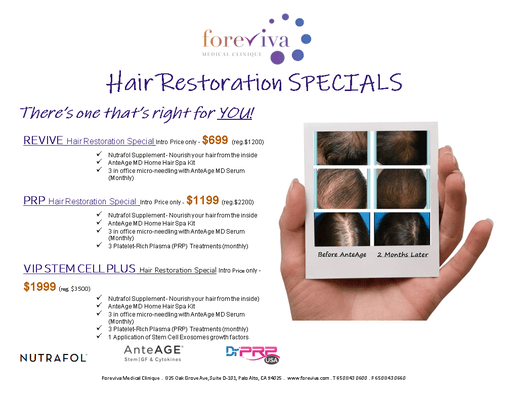 Hair Restoration Programs made just for YOU! Find your solution today!