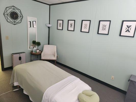 One of our relaxing massage rooms