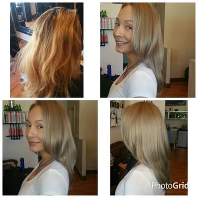 Before and after. Color by Jackie.