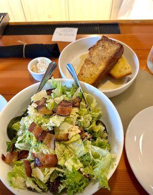 Soul Caesar Salad with Cornbread