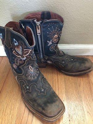 Super cool boots found at Found Underground Consignments!