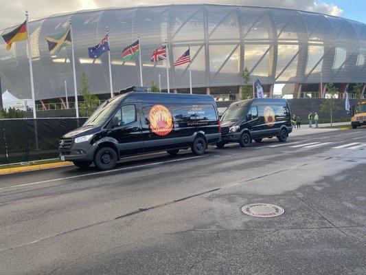 Catering Vans at The NCAA Track & Field National Championships