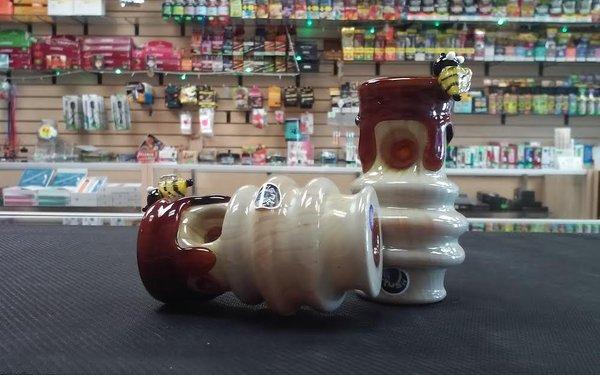 Honey jar pipes.