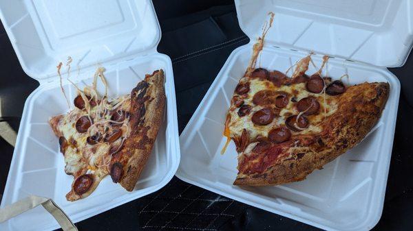 Delicious hot slices!