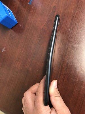 Bent iphone 7 plus