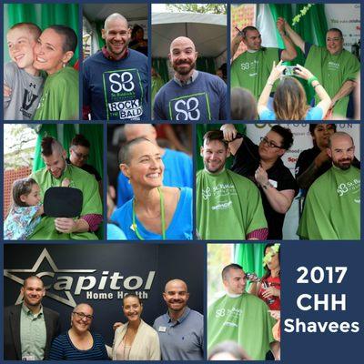 5 of our AWESOME employees BRAVED THE SHAVE at the St. Baldrick's annual fundraiser! CHH is proud to have such giving employees on our team!