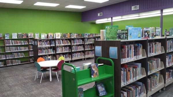 This is the majority of the children's area.