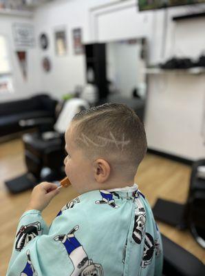 Kids haircuts are always welcome haircut prices start at 25$ designs are a separate charge