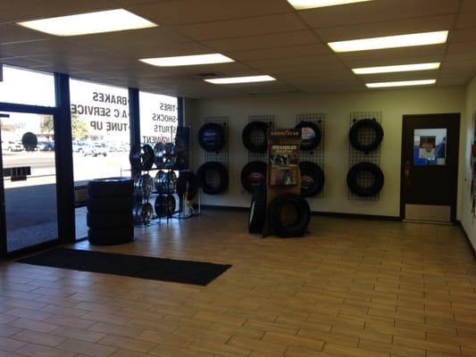 McWhorter on Frankford also stocks racing wheels, budget wheels and all types of tires including tires for  farm vehicles.